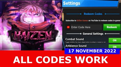 blood kaizen codes|kaizen alpha codes.